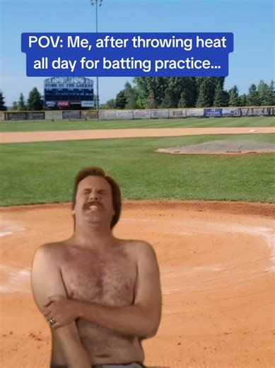We all know who's the real pitching machine...💪⚾️ #baseball #coach #dadsoftiktok #momsoftiktok #funny