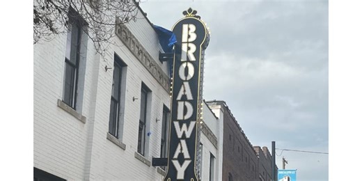 Broadway Theater sign unveiled