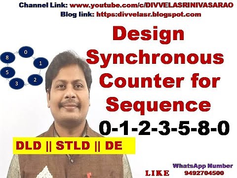 Design a Synchronous Counter for the Sequence 0-1-2-3-5-8-0 || Synchronous Counter || Counters ||