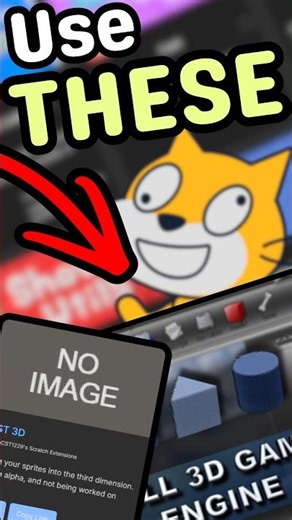 YOU can EASILY MAKE 3D SCRATCH PROJECTS with THIS | #scratch #3d #showcase #turbowarp #penguinmod