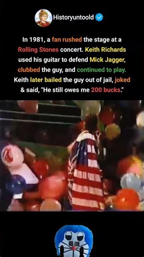 Keith Richards Defended Mick Jagger... Then Bailed Out the Fan #rockhistory