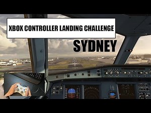 XBOX CONTROLLER Flight Simulator Landing Challenge - Sydney (1mil+ tutorial)