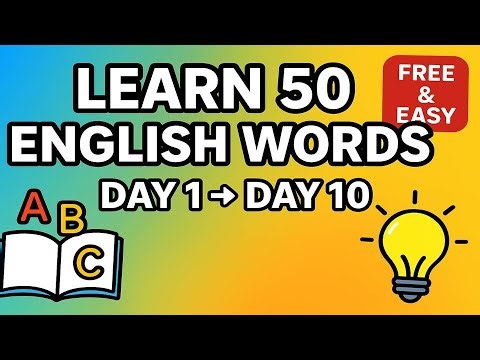 Learn 50 Words Fast #3000wordschallenge