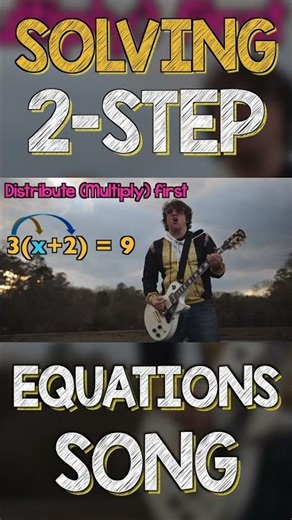 Solving 2-step equations - country roads. #mathsong #math #algebra #educationalmusic #education