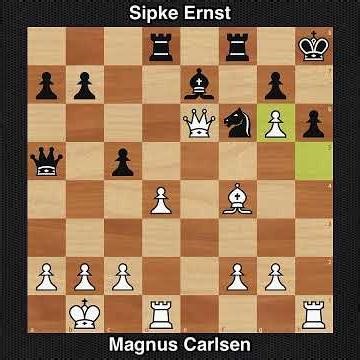 A brilliant checkmate by Magnus Carlsen at age 13
