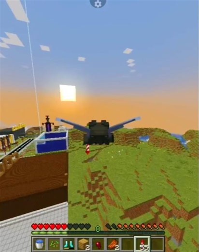 I Extend area for build a castle 🏰 #minecraft #minecraft_Shorts