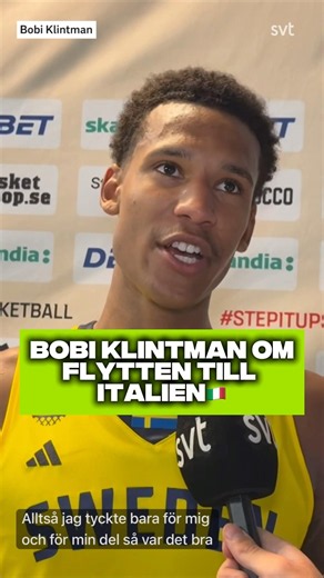 Därför flyttade Bobi Klintman till Italien🇮🇹: ”Vill få större chans att spela”