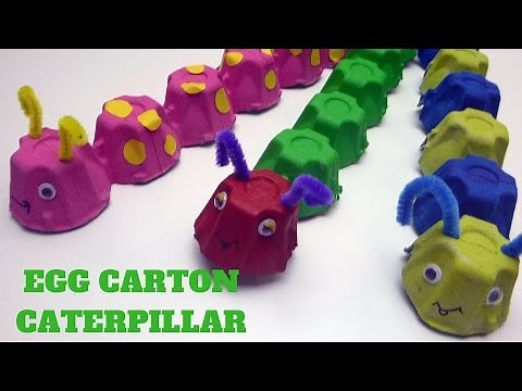 How to Make an Egg Carton Caterpillar