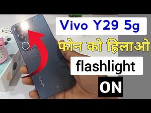 Vivo Y29 5g flash light setting smart flash light/shake to turn on flashlight in Vivo Y29 5g