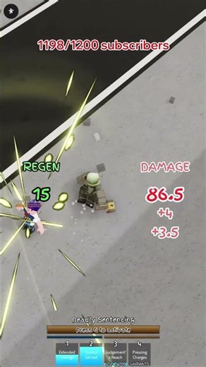 potential man higuruma one shot combo #jjs #jjk #tsb #roblox