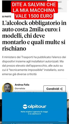 vale più l alcool lock che l auto