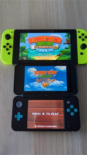 Donkey Kong- Nintendo Switch vs New 2DS XL Speed Comparison