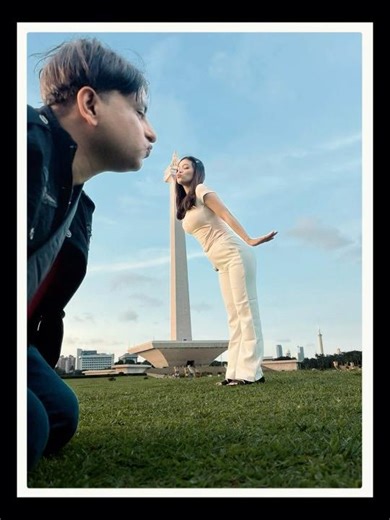 Do you know this monument ? #seanandfitri😊 #couple #viral #monas #jakarta