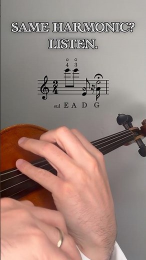 Same Harmonic on Every Violin String 🎻 Different Tone Colors Explained #violin #violinist