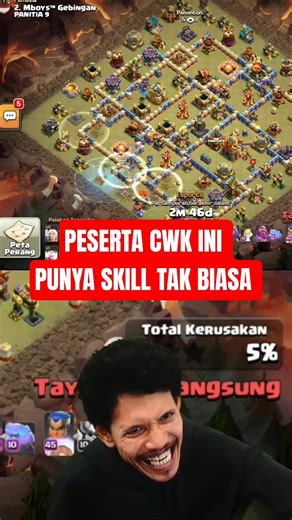 Peserta CWK Paling Diluar Nalar! #cidukwarrior #cwk #coc #clasho #clashofclans #shorts