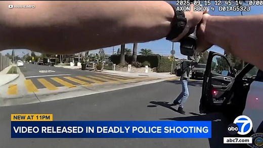 Bodycam video shows fatal police shooting of suspect near Anaheim elementary school