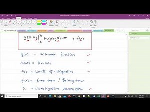 Introducion to Integral Equations & Examples (Lesson 1)