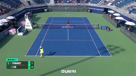 Janice Tjen upsets Leylah Fernandez again | Dubai highlights