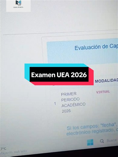 Ayuda Examen UEA 2026 #examenvirtual #universidadestatalamazonica #examenfiltrado #examenuea #evaluacionuea