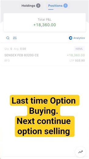 Option Buying V/S Option Selling #scalping