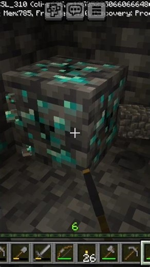 Minecraft Dimond mining #minecraft