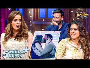 विदेशी लड़की के साथ अजय देवगन का Kissing सीन देख कर Kajol हुई Gussa | Best Of Kapil Sharma | #comedy
