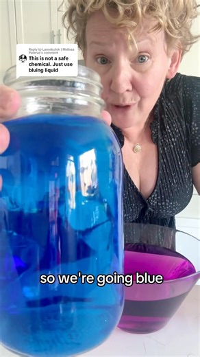 Carole Jones | Content Strategy on Instagram: "Replying to @melissadilkespateras The Queen of Laundry setting me on the path to brightening whites without the dangerous of potassium permanganate. Mrs Stewarts liquid bluing in my front load washer worked miracles on my white sheets. #thecarolejones #whitening #stainremover #failarmy #potassiumpermanganate #laundryhacks"