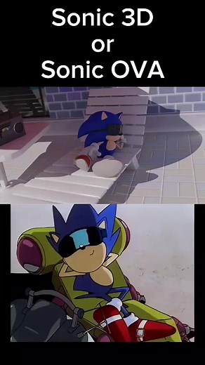 Sonic OVA & Sonic Adventure 3D Animation Scene