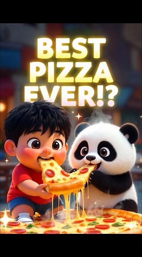 Panda Try the BEST PIZZA EVER!? 🍕🐼