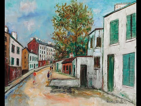 Maurice Utrillo (1883-1955) - A French painter of the School of Paris who specialized in cityscapes