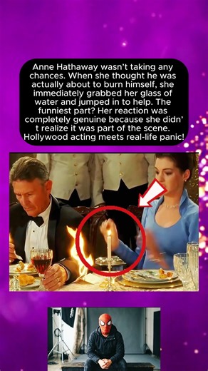 😂 Anne Hathaway Thought He Was Actually Burning! | Behind the Scenes
