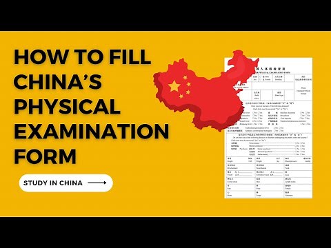Foreigner Physical Examination Form for China - How to Fill it