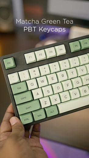 Matcha Green Tea PBT Keycaps #keycaps | Yasin Hasan