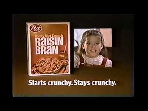 Honey Nut Crunch Raisin Bran – 1983 Crunchy Cereal Commercial