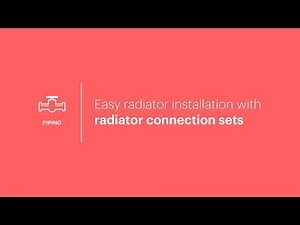 MagiCAD 2021 UR-2 for Revit | Easy radiator installation with radiator connection sets