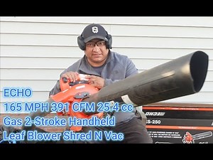 A2C Reviews The ECHO ES-250 Handheld Leaf Blower Shred N Vac
