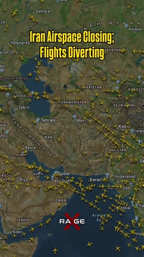 Iran Airspace Closing Affects International Flights
