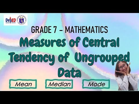 Measures of Central Tendency of Ungrouped Data (Grade 7) | TAGALOG |