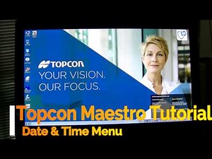 Topcon Maestro Setting Date & Time Tutorial