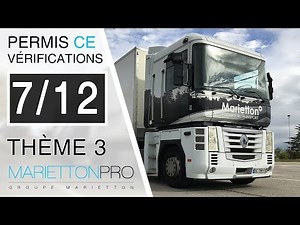 Vérifications permis CE - Thème 3