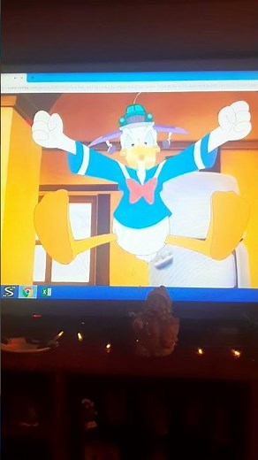 donald duck stuck on christmas 🎄 please don't eat us uh oh merry Christmas indeed