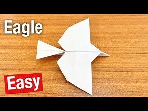 How to make Flying Eagle paper airplane - Origami Pesawat Kertas Burung Elang