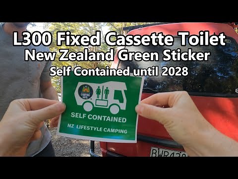 L300 Green Sticker Self Contained | Fully Mounted Cassette Toilet | New Zealand Van Life