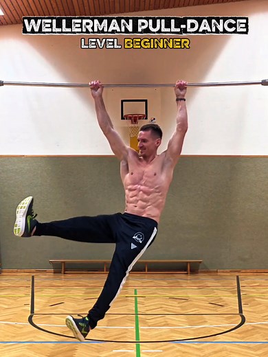 🌊Wellerman Pull-Dance💪🏻Level Beginner! #pullups #pullupdance #wellerman #challenge #fitness