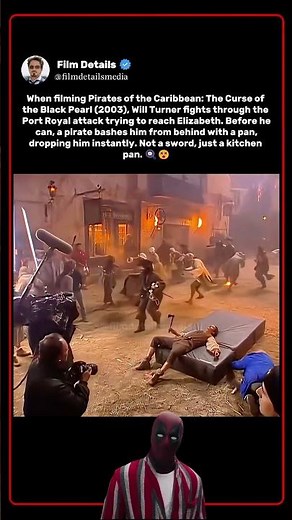 When filming Pirates of the Caribbean: The Curse of the Black Pearl (2003), Johnny Depp hid this
