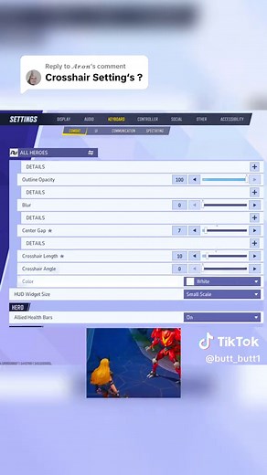 Crosshair Settings Tutorial for Marvel Rivals