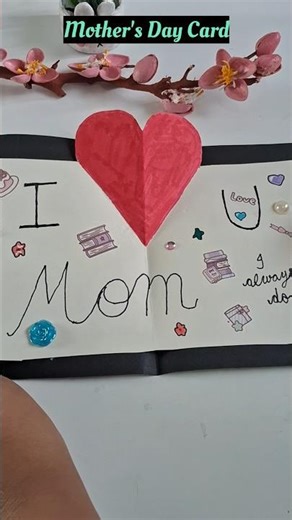 The Cutest DIY Card for Mom✨#shorts#viral#trending#mother'sday#diy#art#tinkeraimy#handmade#craft