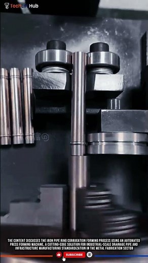 Innovation Pipe Forming: Ring Corrugation, Automatic Press Forming & Strong Structure #tech