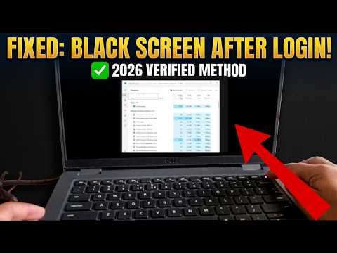 ✅2026 FIX - How to Fix Black Screen After Login In Windows 11