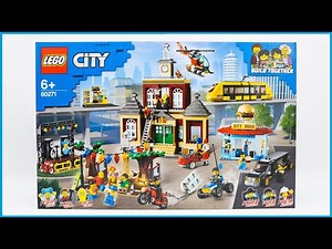 Lego City 60271 Main Square Speed Build Review